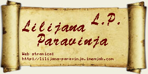 Lilijana Paravinja vizit kartica